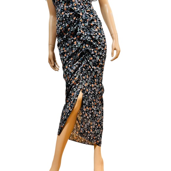 Veronica Beard Marilyn Cold Shoulder 100% Silk Dress Size 2 - Picture 12 of 14